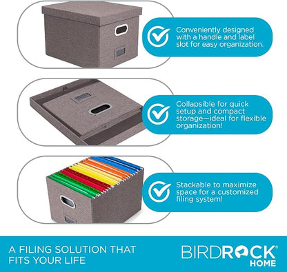 Internet's Best Collapsible File Box Storage Organizer - Image 6
