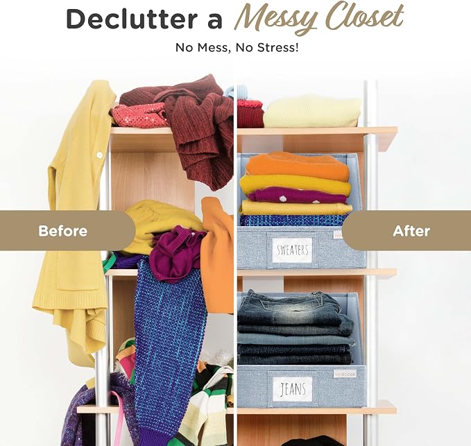 VIVIDECOR Open Front Trapezoid Closet Bins 12x12x10 – Easy Access Shelf - Image 6
