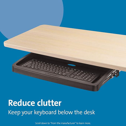 Kensington Underdesk Basic Keyboard Drawer, frees up desk space, simple - Image 3
