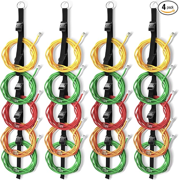 4 Pcs Extension Cord Organizers and Storage Garage Extension Cord Holder by Wowangce