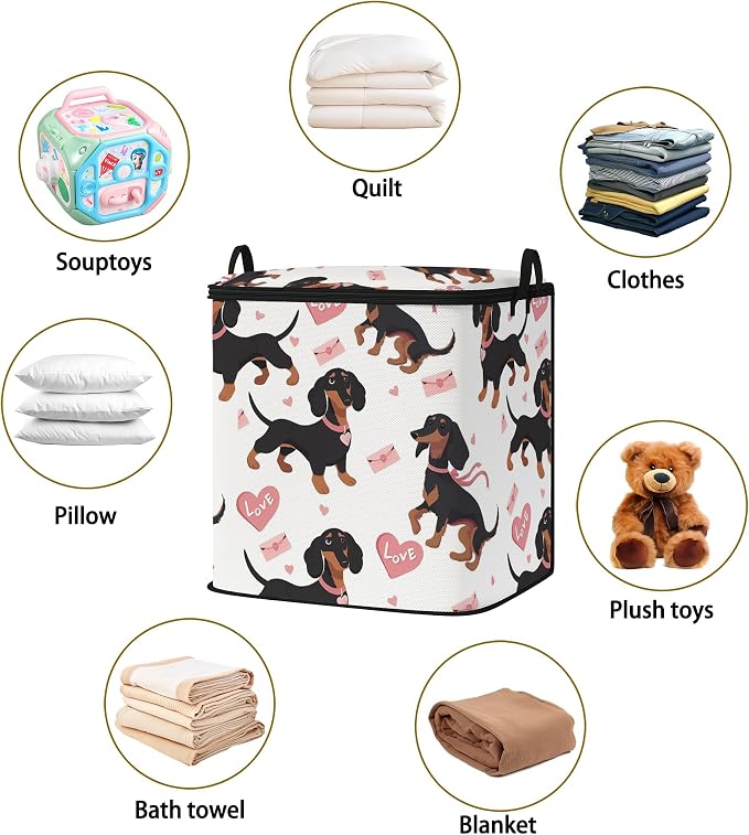 king comforter storage bag, clothes blanket bedding pillow quilt organizer - Image 2