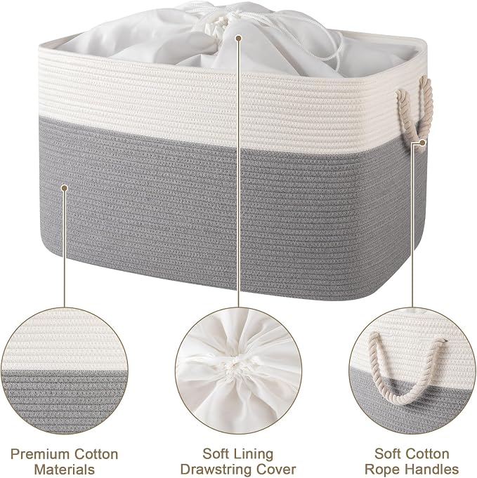 95L Extra Large Blanket Basket - Image 3