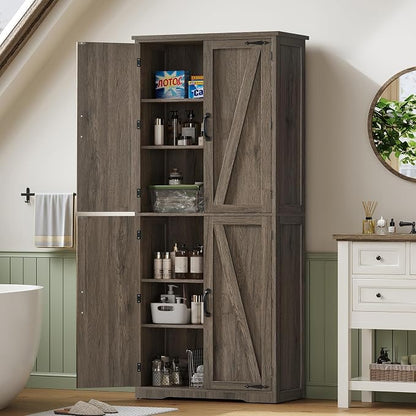 TEENFON Tall Storage Cabinet, Kitchen Pantry Cabinet - Image 5