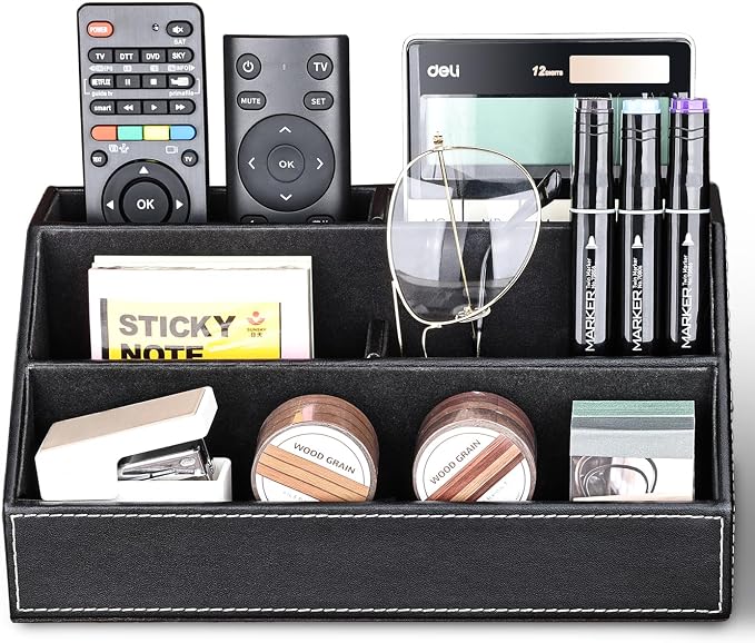 KINGFOM Pu Leather Desk Organizer - Image 2