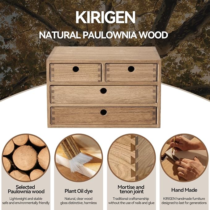 KIRIGEN Wood Desk Organizer - Image 7