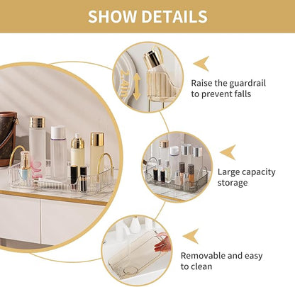 YCIA&DONE Bathroom Organizer Countertop, Makeup Storage, Skincare Cosmetic Tray - Image 3