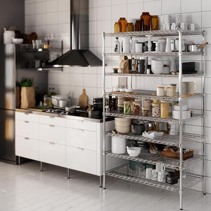 24" Deep x 42" Wide x 74" Height Wire Shelving Kit | 8-Tier | NSF Commercial - Image 6