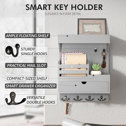 Rebee Vision Wooden Key Holder Wall Mount - Image 5