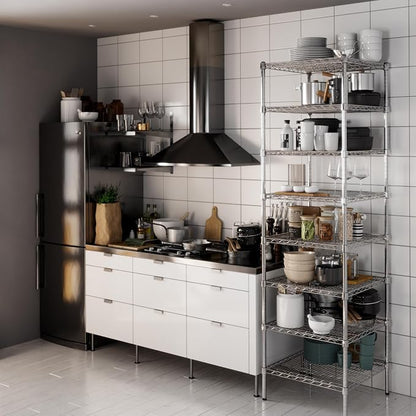 24" Deep x 24" Wide x 86" Height Wire Shelving Kit | 8-Tier | NSF Commercial - Image 6