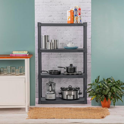 Sterilite 3-Pack 4 Shelf Unit, Heavy-Duty Shelving Storage and Utility Rack - Image 2