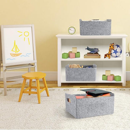 Welaxy Storage Baskets Collapsible Felt Storage bin Foldable Shelf Drawers - Image 7