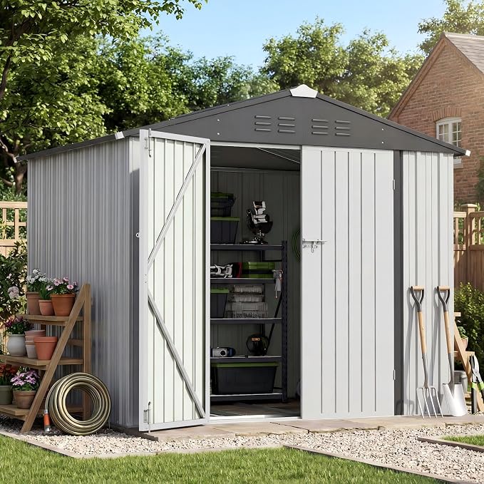 Patiowell 8x6 FT Outdoor Storage Shed by Patiowell
