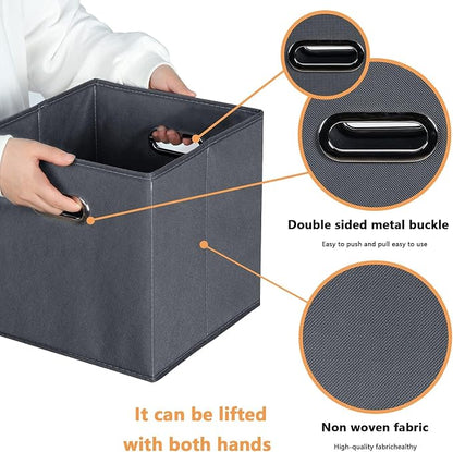 Fabric storage bins Cubes, Fabric Cube Organizer - Image 7