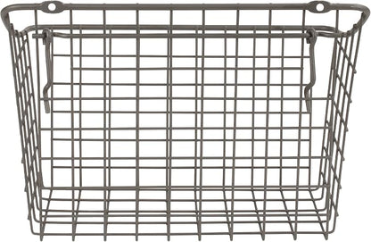Spectrum Large Wire Basket Pegboard Wall Organizer Metal Pegboard Storage Bin - Image 10