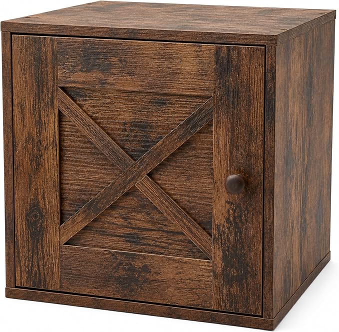 15" H x 15" W x 11.75" D Stackable Cube Storage Organizer by Nuanchu