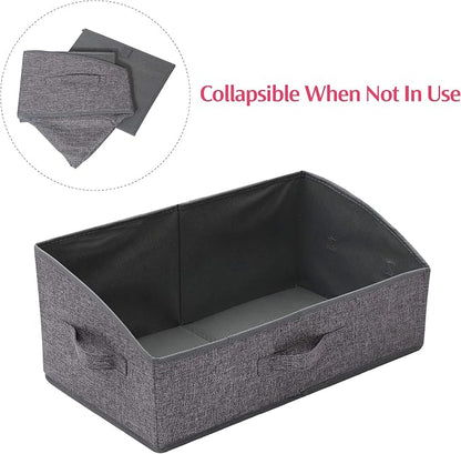TENABORT 6 Pack Trapezoid Large Foldable Closet Storage Bins - Image 5