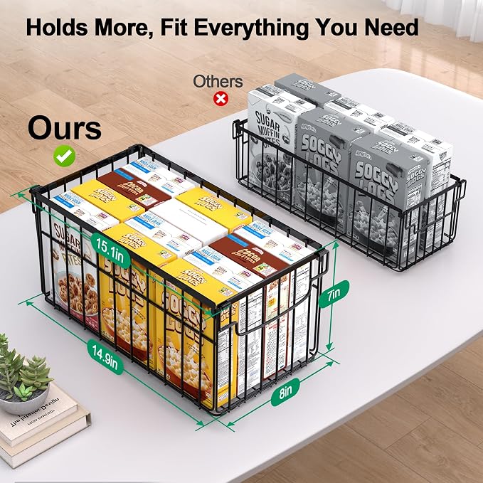 Freezer Organizer Bins, 2 Pack Stackable Deep Chest Freezer Organizer Bins - Image 2
