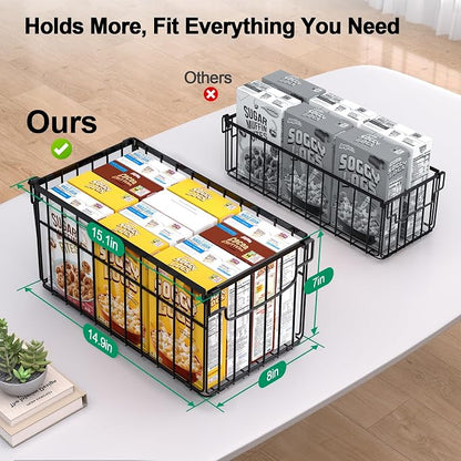 Freezer Organizer Bins, 2 Pack Stackable Deep Chest Freezer Organizer Bins - Image 2