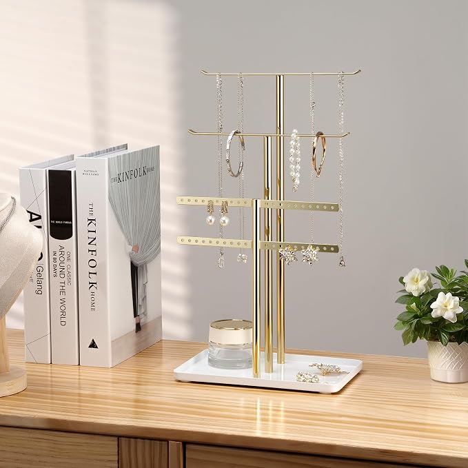 pickpiff Jewelry Stand Organizer Necklace Holder- 14.5" Sturdy Earring and - Image 6