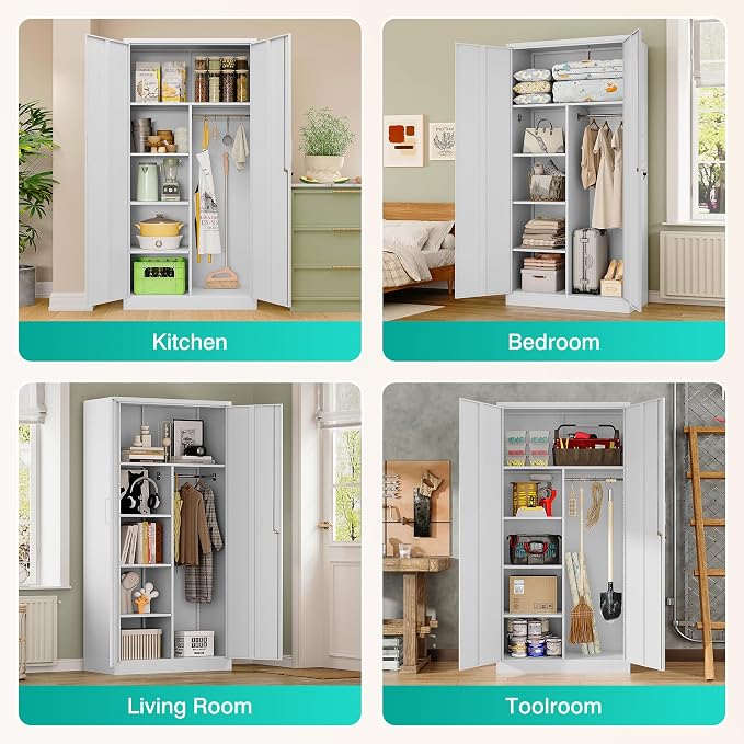 Wide & Deep Metal Storage Cabinet - Image 4