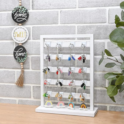 Ikee Design 5 Tiers Free Assemble Wooden Jewelry Display Rack - Image 8