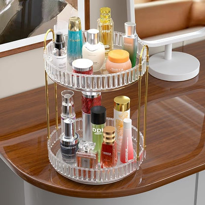 GTI 360°Rotating Makeup Organizer, 2 Tier Bathroom Counter Organizer, Large - Image 7