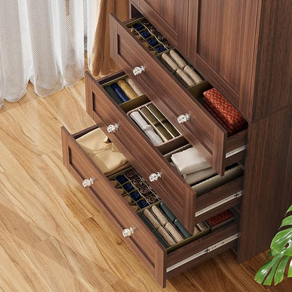 VOWNER 71" Tall Armoire Wardrobe Closet - Image 5
