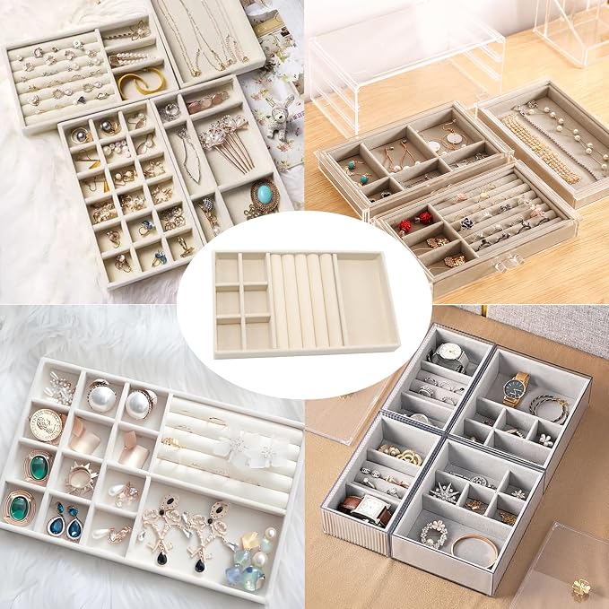 Velvet Jewelry Organizer Tray - Image 5