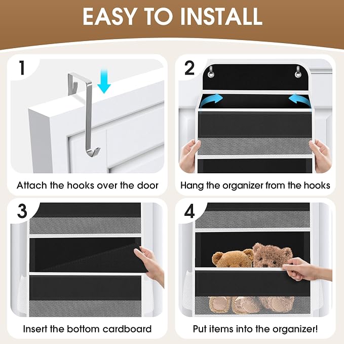 1 Pack Over The Door Organizer, Hanging Storage Organizer - Image 3