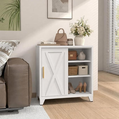Kitchen Sideboard Buffet with Storage, Adjustable Shelves, Small Pantry Storage - Image 9