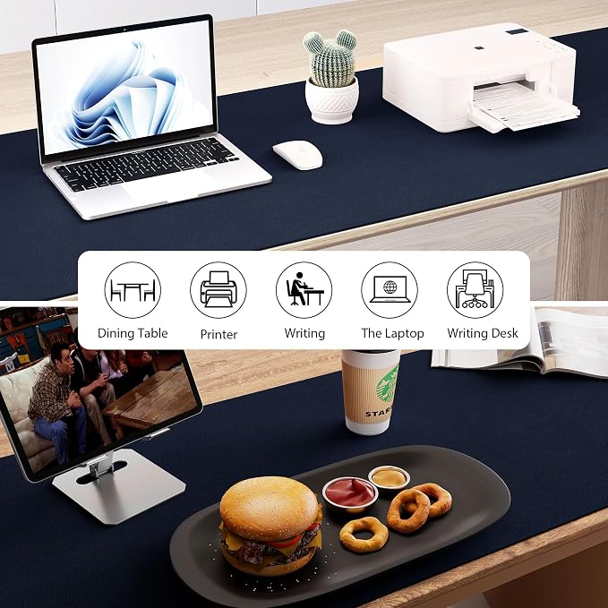 Aothia Leather Desk Pad Protector, Office Desk Mat, Large Mouse Pad, Laptop - Image 6