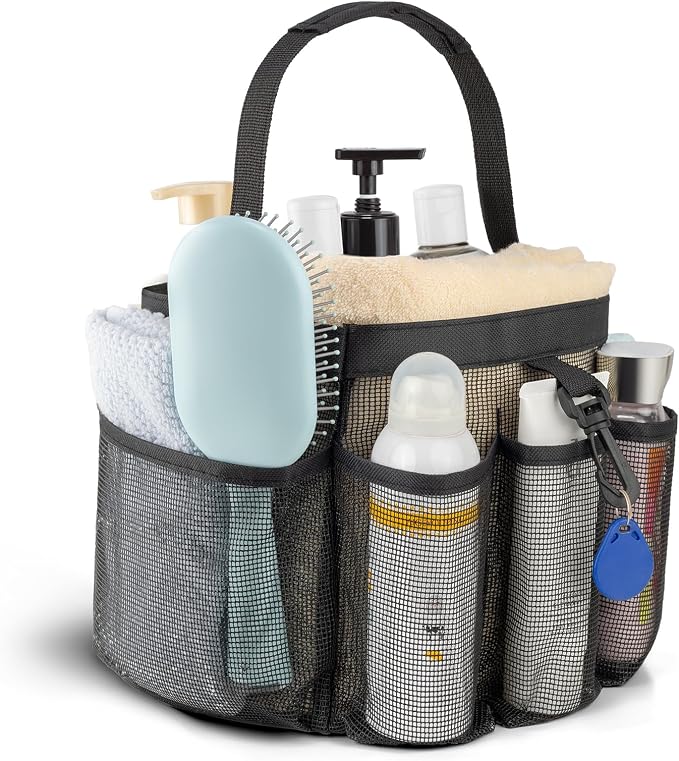 Mesh Shower Caddy Portable for College Dorm Room Essentials by CDDLR