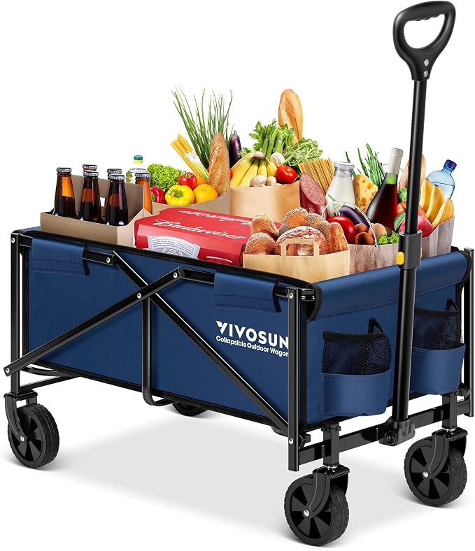 VIVOSUN Collapsible Folding Wagon, Outdoor Utility by VIVOSUN