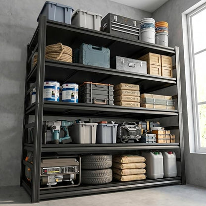 72"H Garage Shelving Unit, 3500LBS Heavy Duty 5-Tier Metal Storage Shelves by BEESTMUEBLE