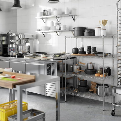 18" Deep x 36" Wide x 54" Height Wire Shelving Kit | 4-Tier | NSF Commercial - Image 5