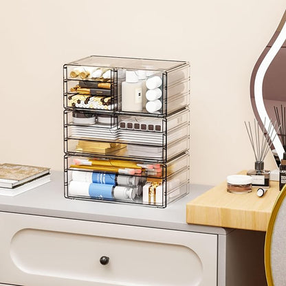3 Pack Clear Storage Drawers - Image 2