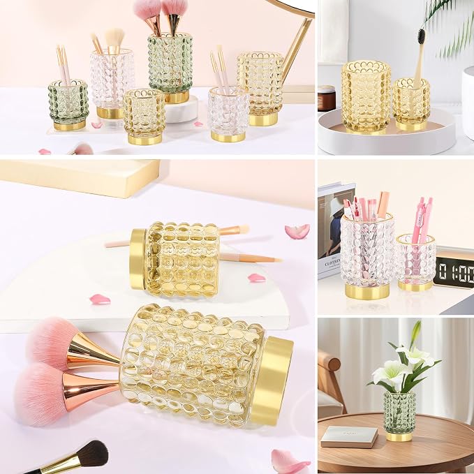 DASITON Makeup Brush Holder Organizer, Crystal Cosmetic Make Up Brush Holder - Image 5