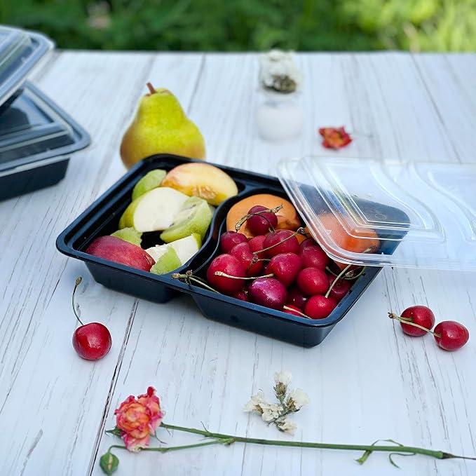 GUSTO 28 oz - 2 Compartment Meal Prep Containers - Image 3