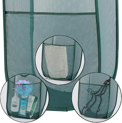 4Pcs Pop Up Laundry Basket Set，Collapsible Pop Up Hamper in 4 Colors, Mesh - Image 3