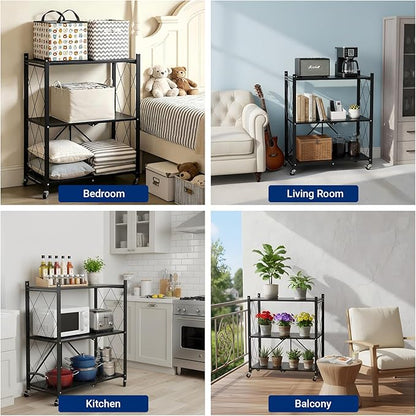 3 Tier Foldable Storage Shelves - Image 6