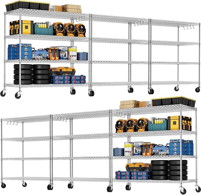 PrimeZone 4 Tier 55.5" Wx24 Dx76 H Wire Shelving by PrimeZone
