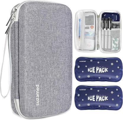 Insulin Cooler Travel Case, EVA Insulation Travel Medicine Kit by SUZAMED