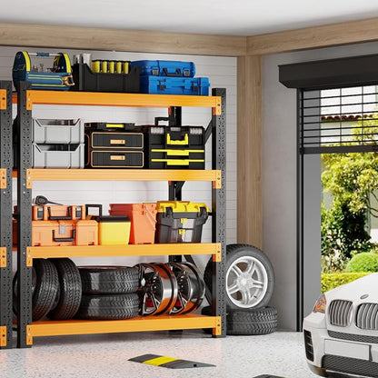 5000LBS Garage Shelving 59" W Garage Shelving Heavy Duty 4-Tier Metal Storage - Image 2