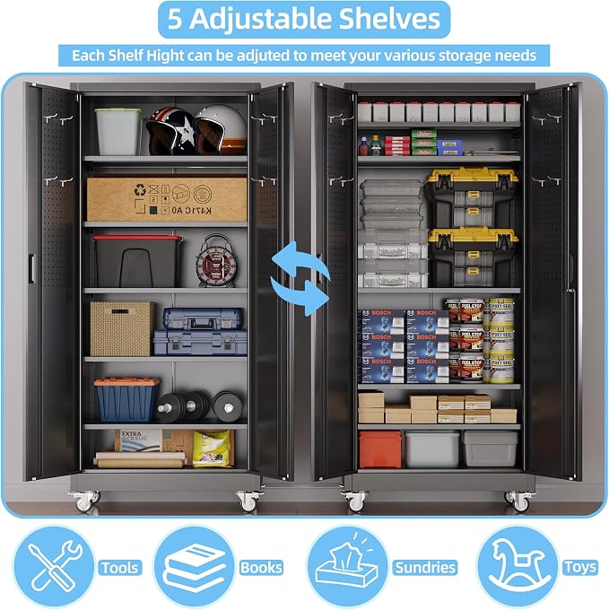 Metal Garage Storage Cabinet - Image 7