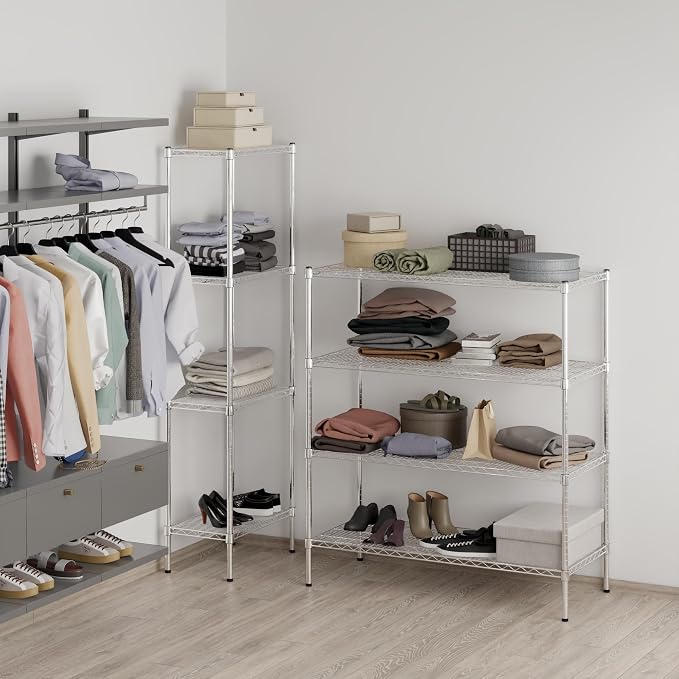 21" Deep x 48" Wide x 54" Height Wire Shelving Kit | 4-Tier | NSF Commercial - Image 7