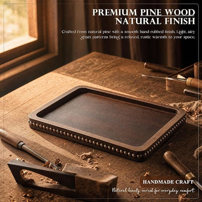 EOSAHR Pine Wood Couch Tray - Image 5