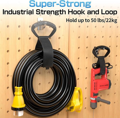 Easy-Carry Extension Cord Storage Straps 26" Black Carrying Strap Heavy Duty - Image 4
