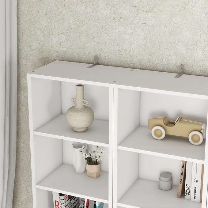 Panana 8 Tier Storage Shelf Bookcase, Slim Organizer Shelves Cabinet Tall - Image 6