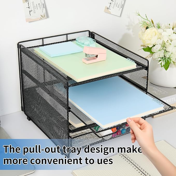 OPNICE Desk Organizer, 4-Tier Desktop File Organizer - Image 5