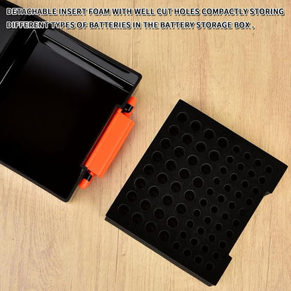 FULLCASE Battery Storage Organizer Holder Holds 72 AA AAA Batteries, Box Cases - Image 4